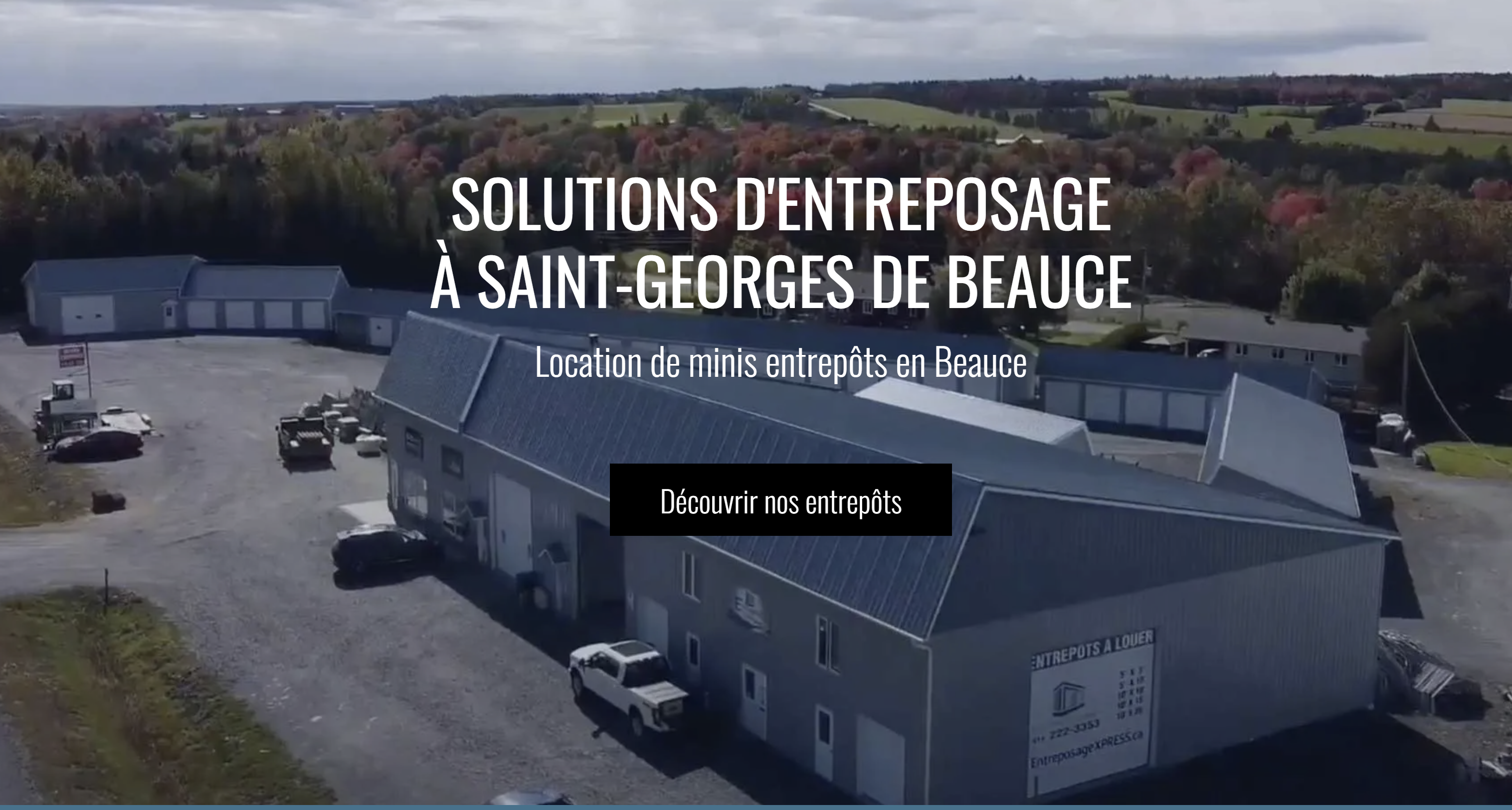 Vue aérienne des Entrepôts Sartigan